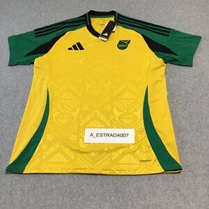 NWT Adidas  Jamaica National Team 2024 Home Soccer Jersey Men’s Size Large